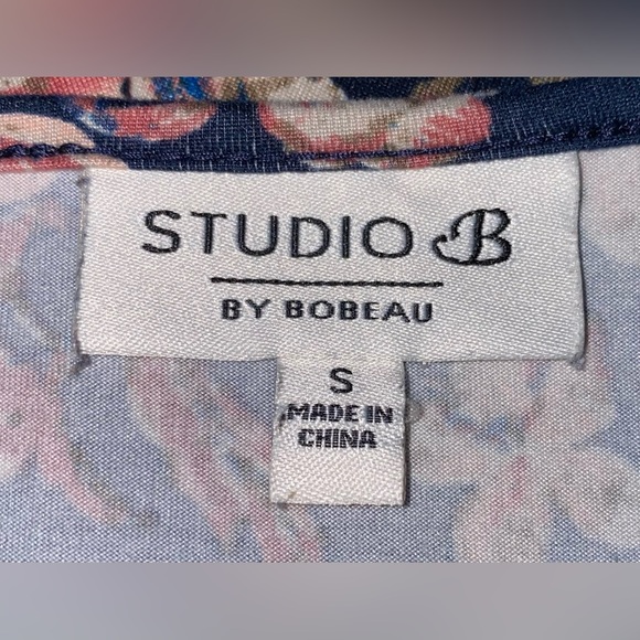 STUDIO B Dark blue floral dress - Picture 7 of 9